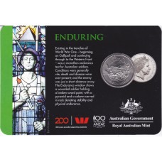 2018 20¢ ANZAC Spirit - Enduring Carded/Coin